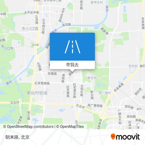 朝来路地图