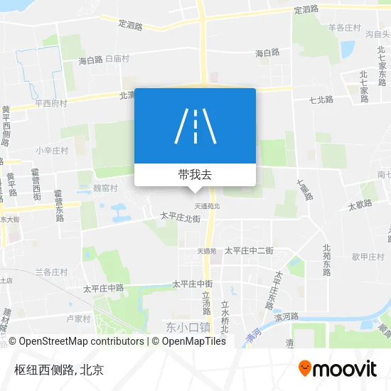 枢纽西侧路地图