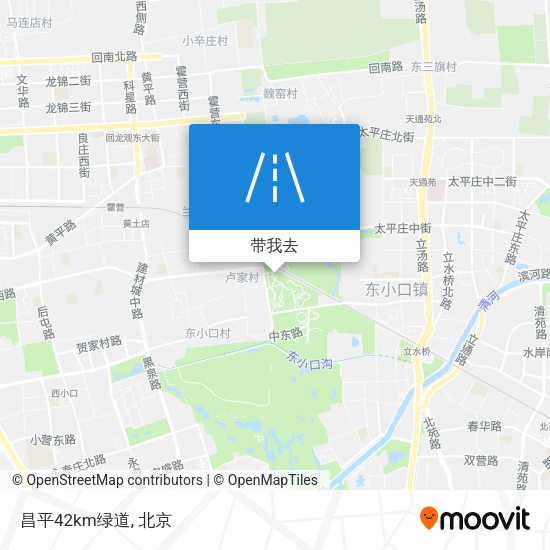 昌平42km绿道地图