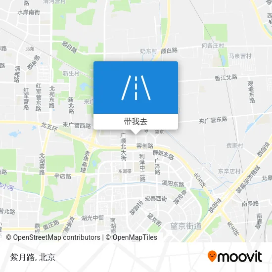 紫月路地图