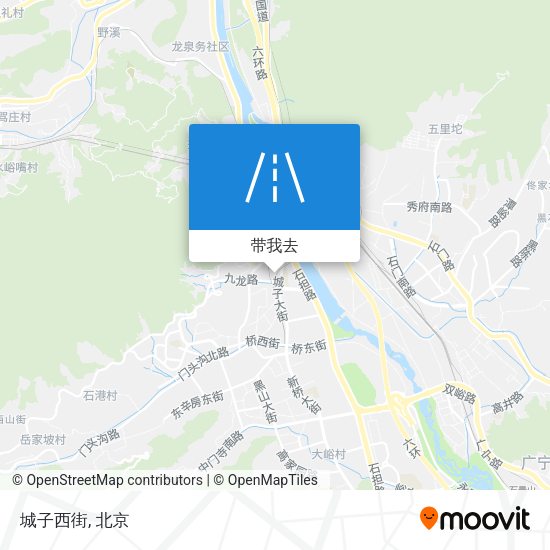 城子西街地图