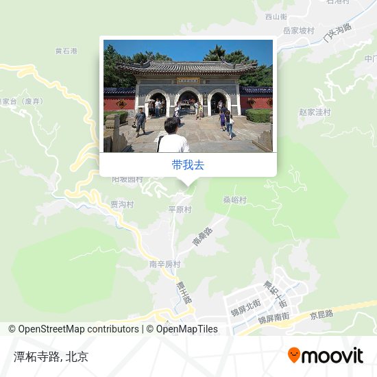 潭柘寺路地图