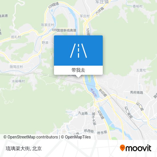 琉璃渠大街地图