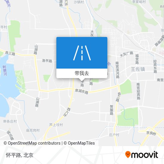 怀平路地图