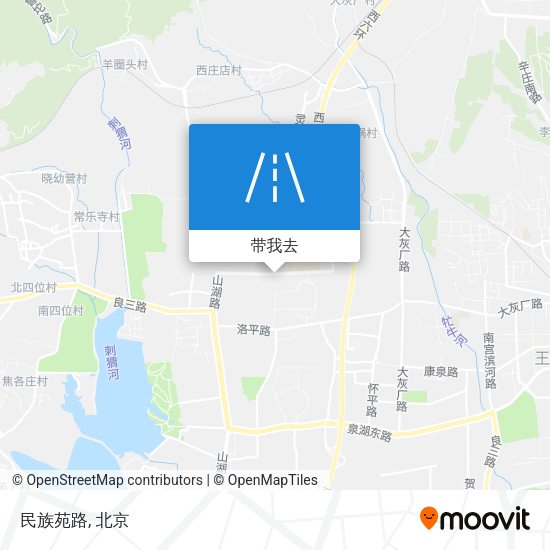民族苑路地图