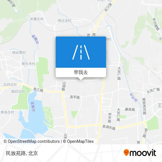 民族苑路地图