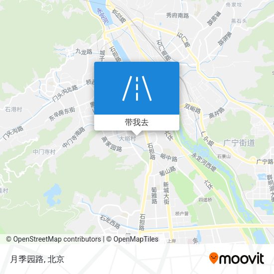 月季园路地图