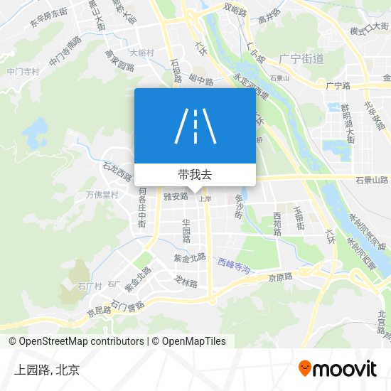上园路地图