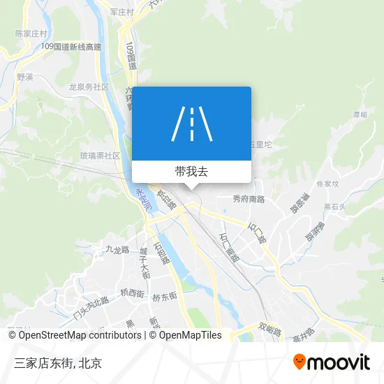三家店东街地图