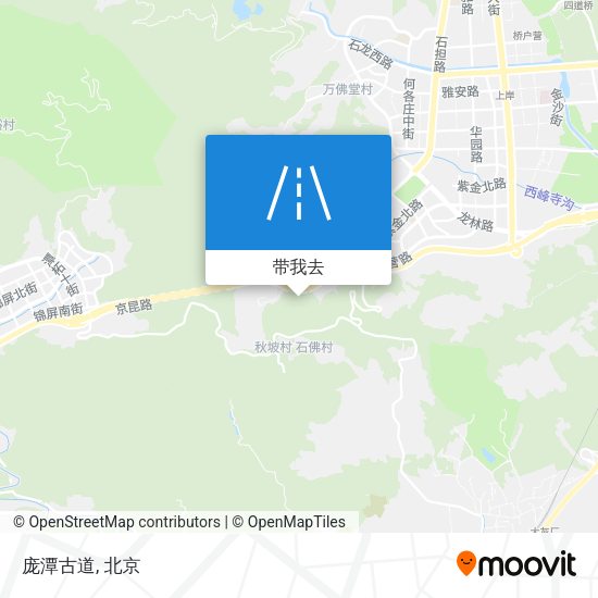 庞潭古道地图