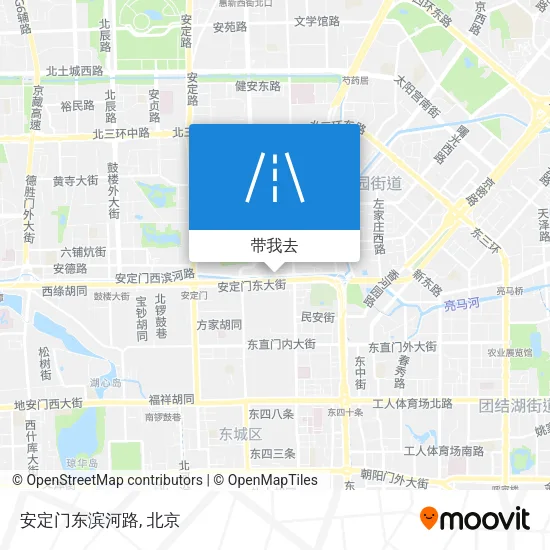 安定门东滨河路地图