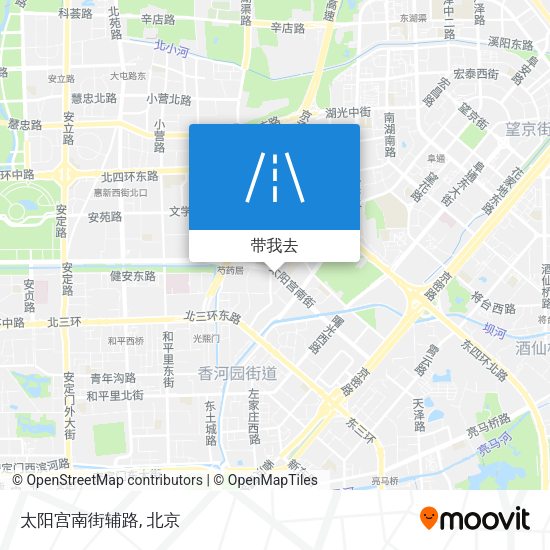 太阳宫南街辅路地图