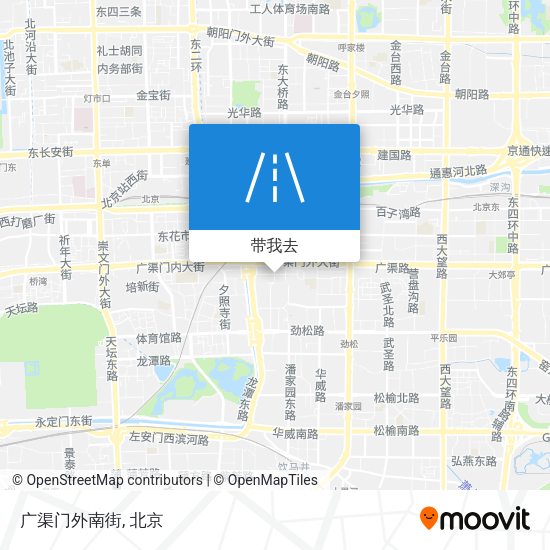 广渠门外南街地图