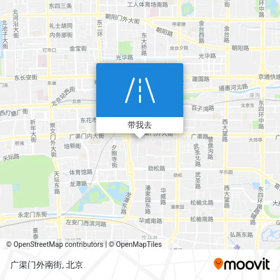 广渠门外南街地图