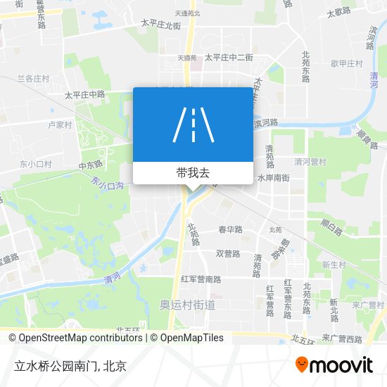立水桥公园南门地图