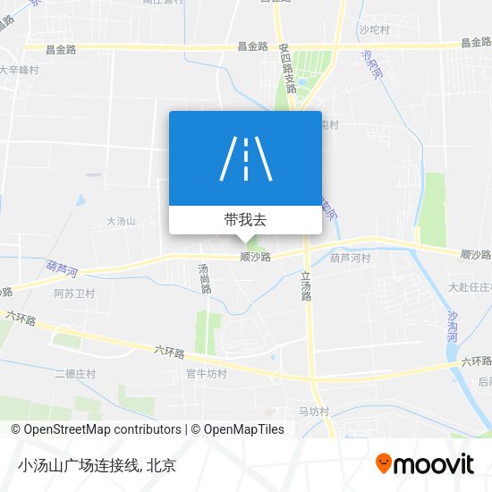 小汤山广场连接线地图