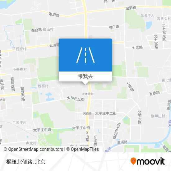 枢纽北侧路地图