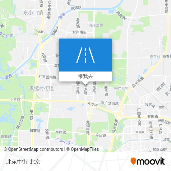 北苑中街地图