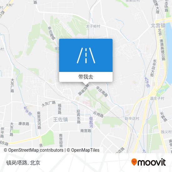 镇岗塔路地图