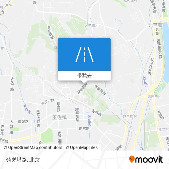 镇岗塔路地图