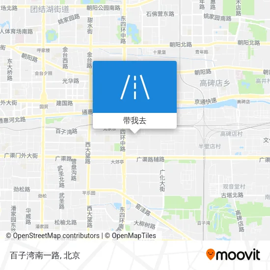 百子湾南一路地图