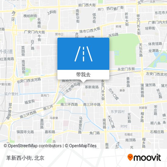 革新西小街地图