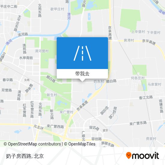 奶子房西路地图