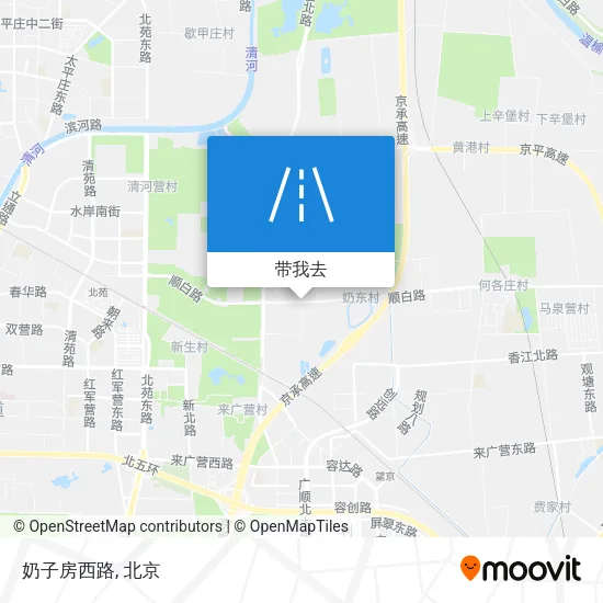 奶子房西路地图