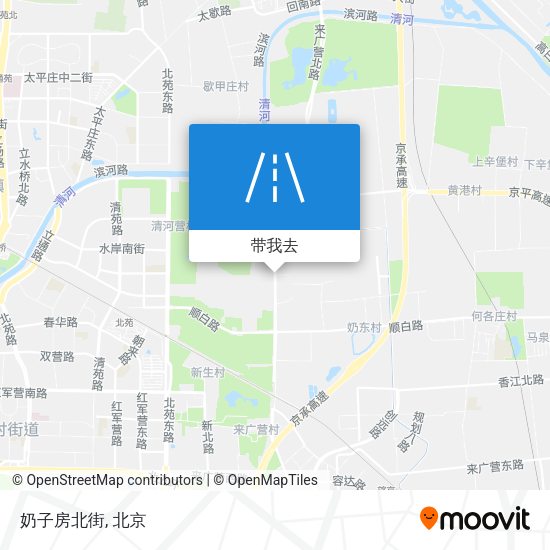 奶子房北街地图