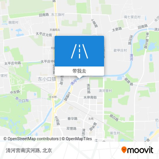 清河营南滨河路地图