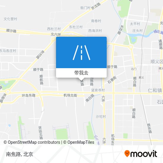 南焦路地图