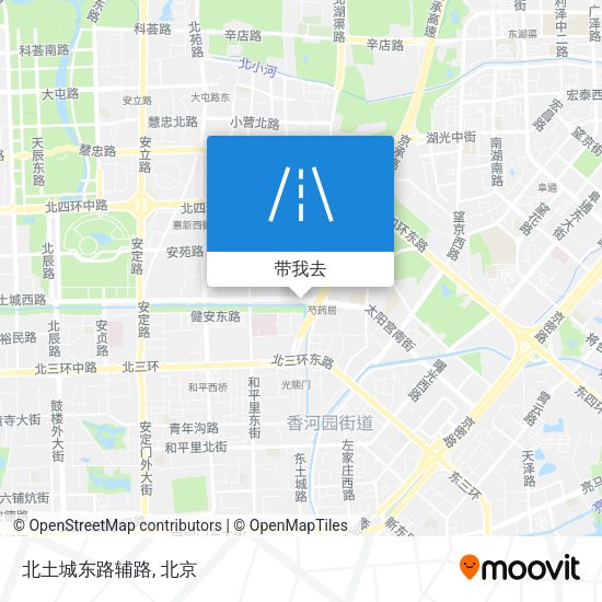北土城东路辅路地图