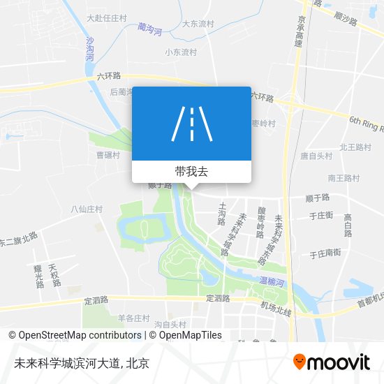 未来科学城滨河大道地图