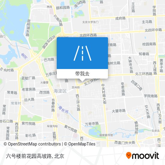 六号楼前花园高坡路地图