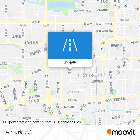 马连道路地图