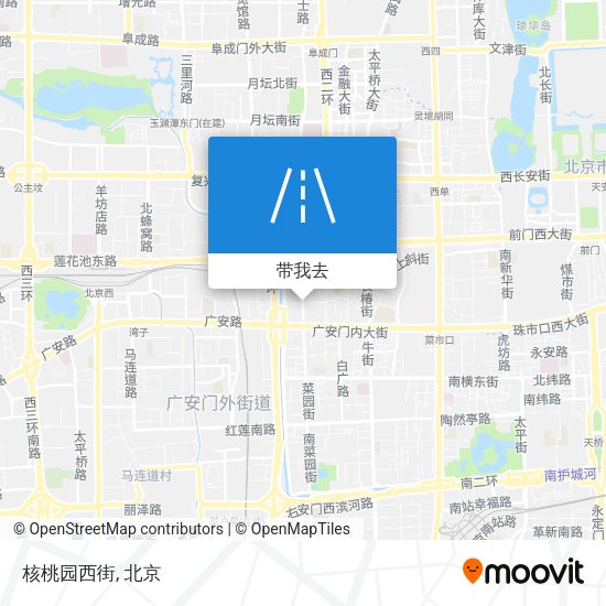 核桃园西街地图