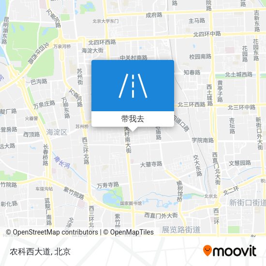 农科西大道地图