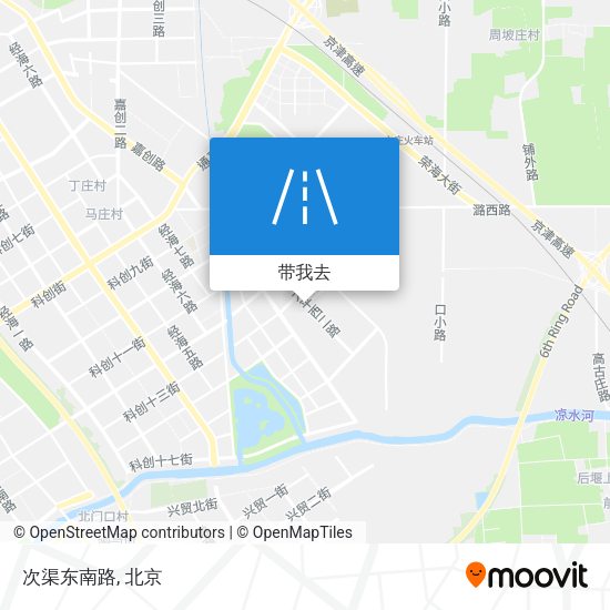 次渠东南路地图
