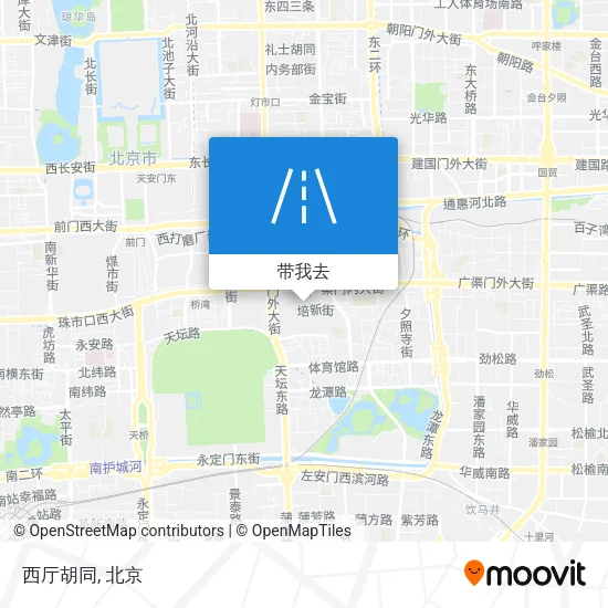西厅胡同地图