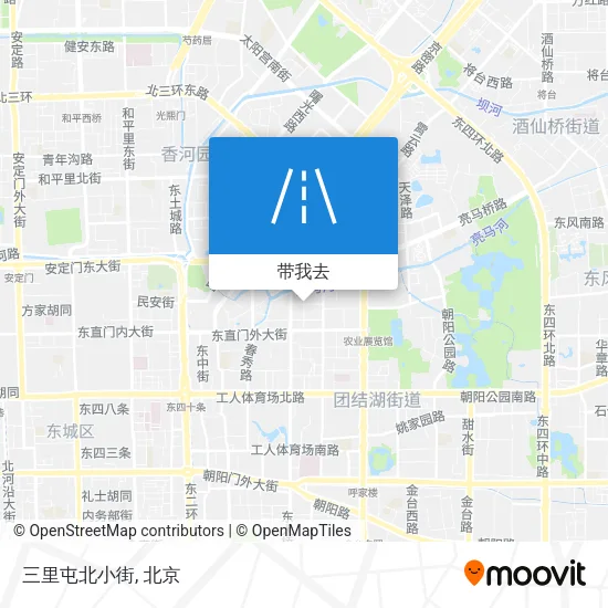 三里屯北小街地图
