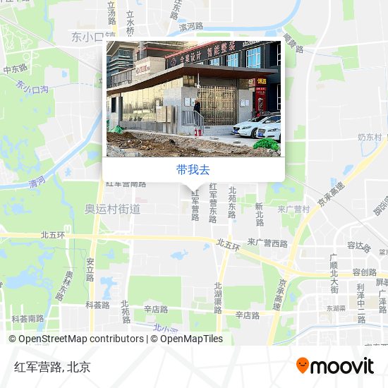 红军营路地图