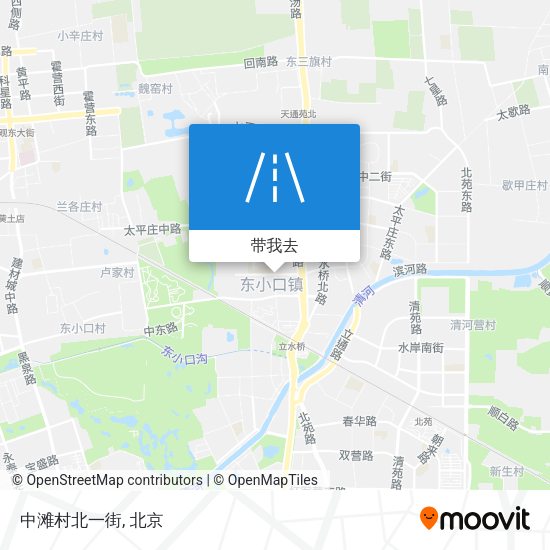 中滩村北一街地图