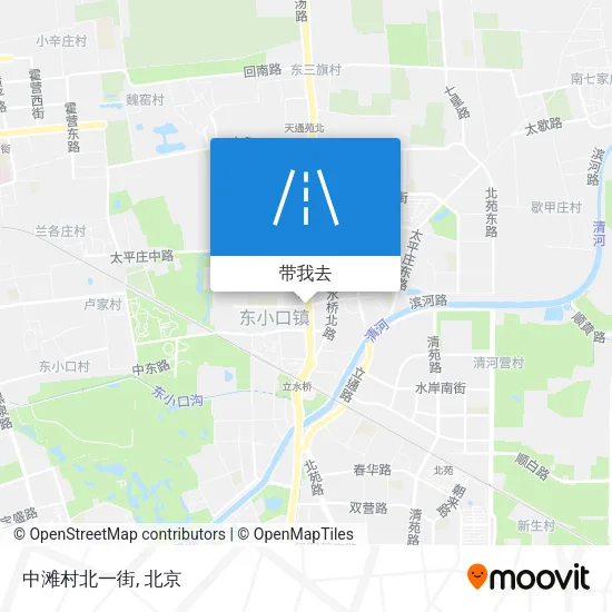 中滩村北一街地图