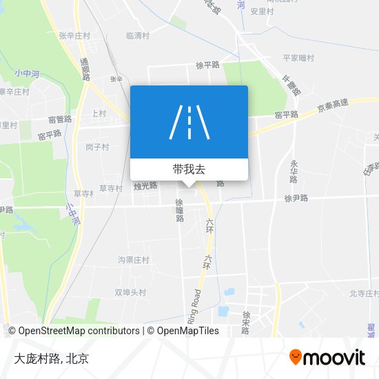 大庞村路地图