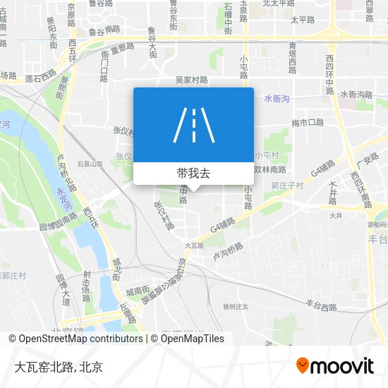 大瓦窑北路地图