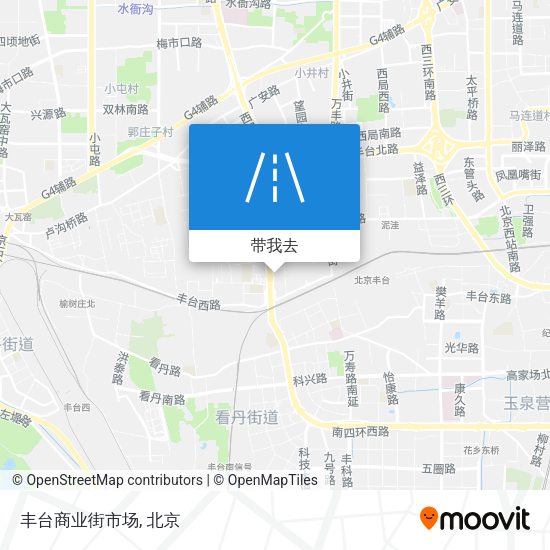 丰台商业街市场地图