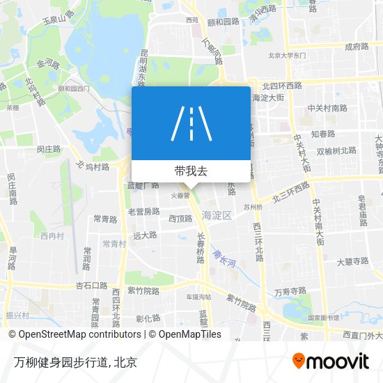 万柳健身园步行道地图