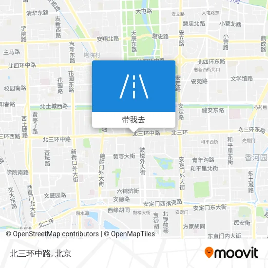 北三环中路地图