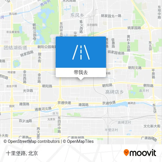十里堡路地图