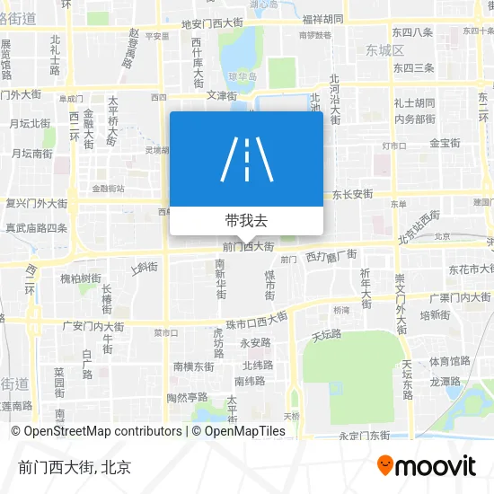 前门西大街地图